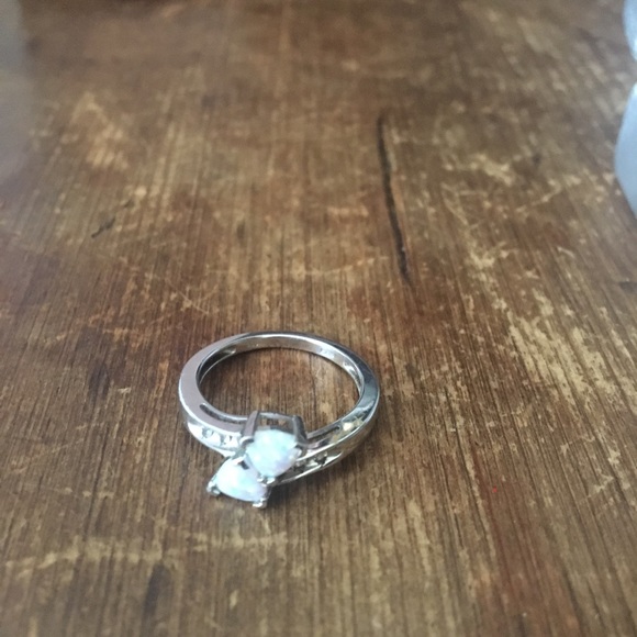 Opal Sterling Silver Ring - Size 7 - Picture 3 of 5